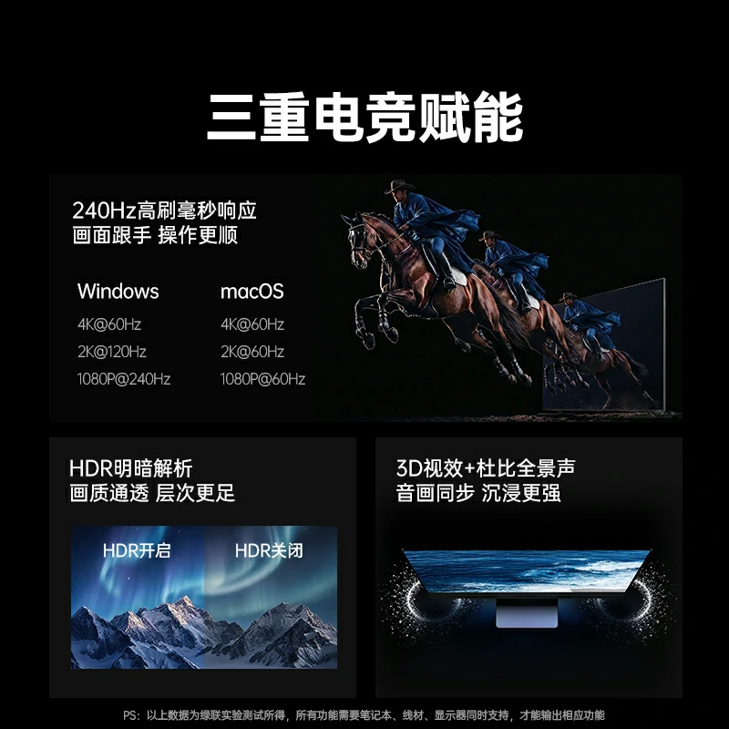 绿联银白色type-c五合一多功能拓展坞