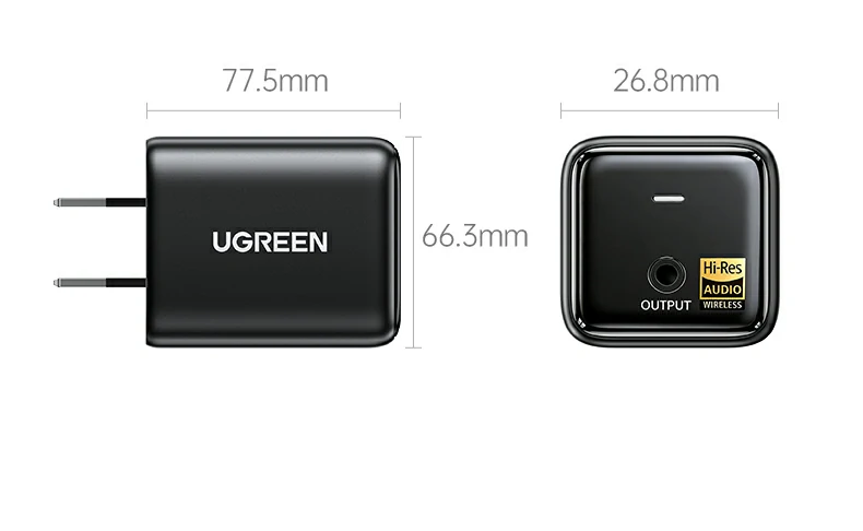 产品配件清单展示（接收器 音频线 包装）