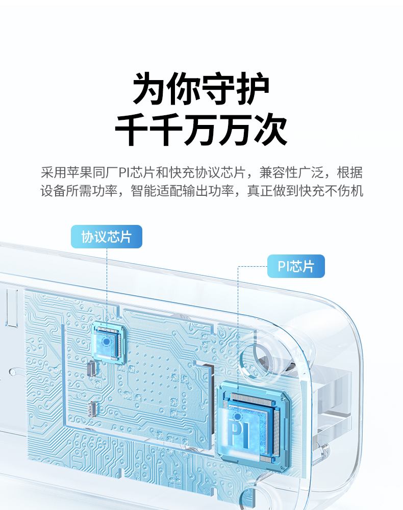 绿联cd292 智能快充协议 兼容多品牌