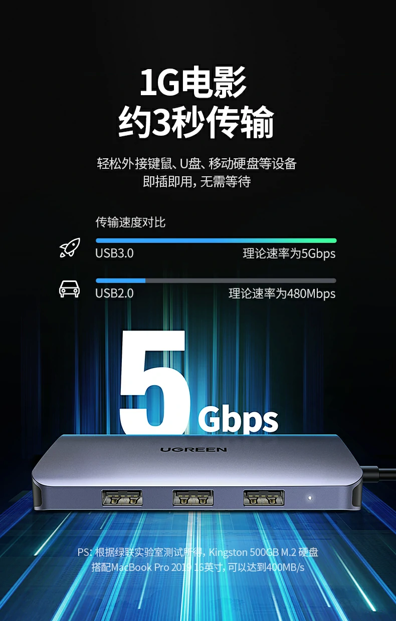 绿联cm179-40873 阳极氧化喷砂表面处理效果