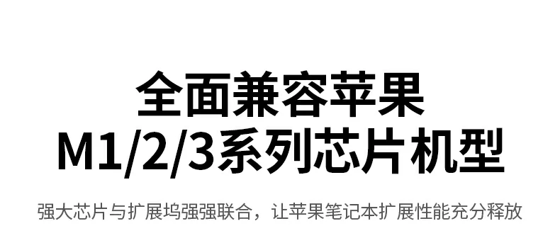 绿联15495 产品核心卖点总结图：4k30hz 100w快充 三口usb 多设备兼容