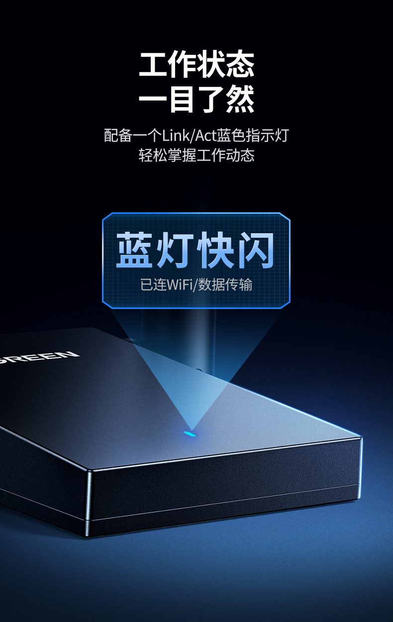 绿联cm495-25226 mu-mimo 提升多设备效率 绿联cm495-25226 mu-mimo 提升多设备效率