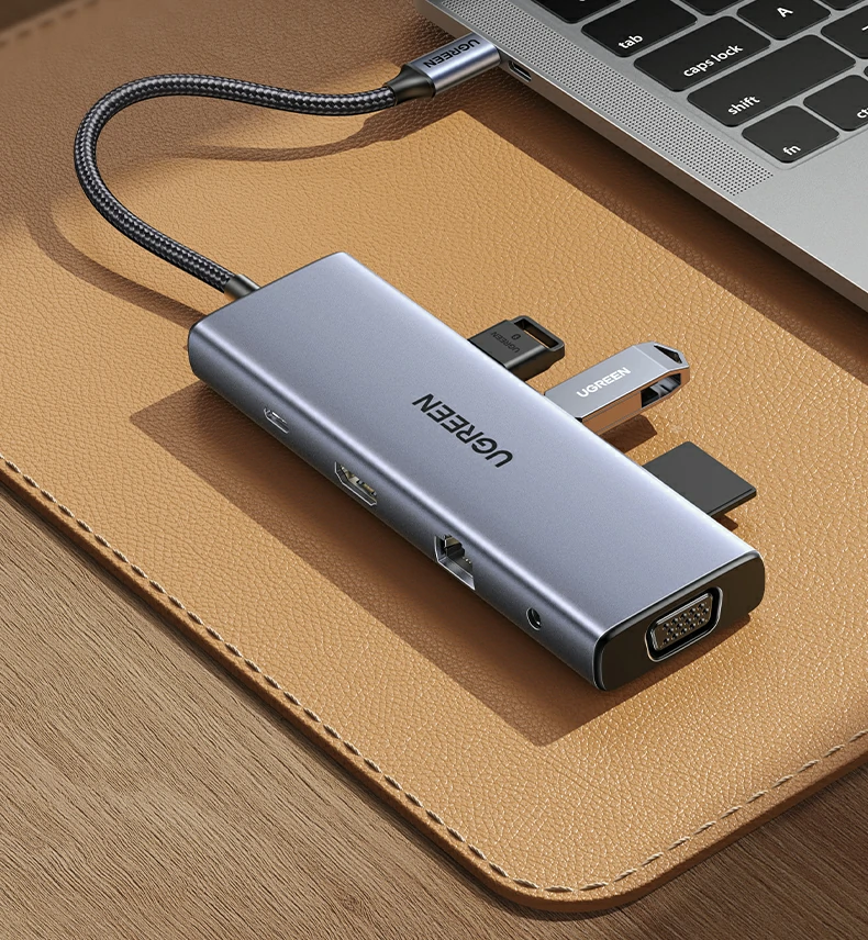 绿联cm498-15601 type-c十合一扩展坞接口一览图