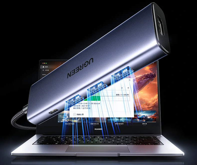 绿联实验室出品 - 严苛测试,品质保证 绿联品牌logo与实验室认证标识