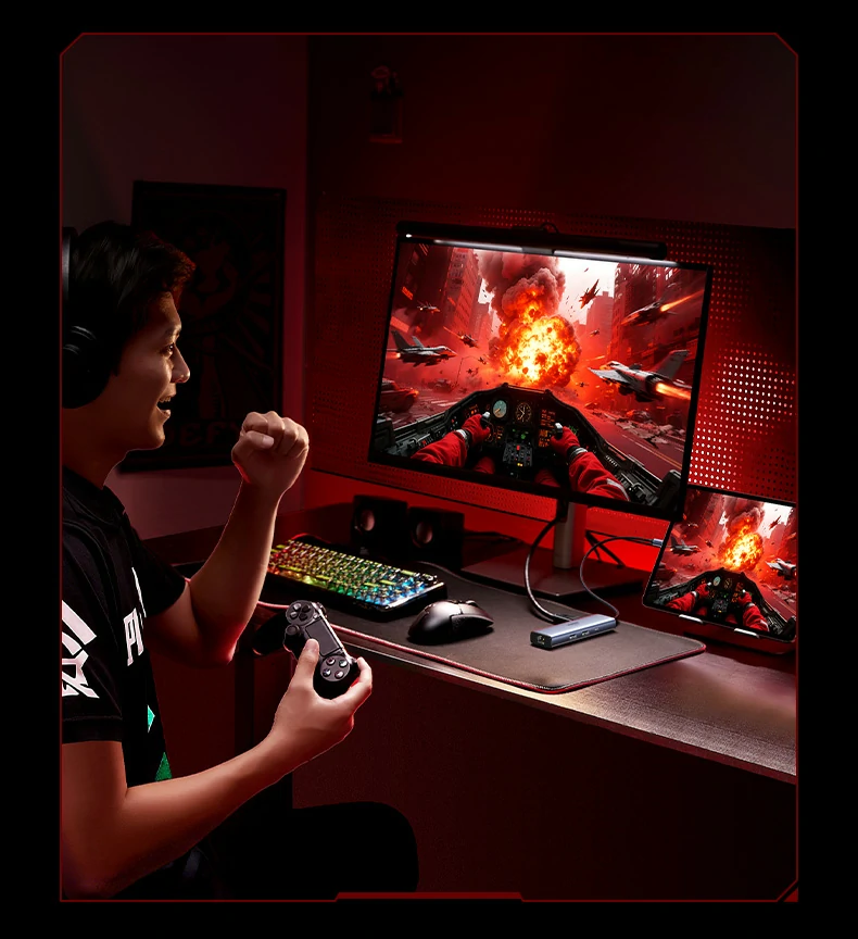 绿联cm512-75643连接switch游戏主机投屏电视