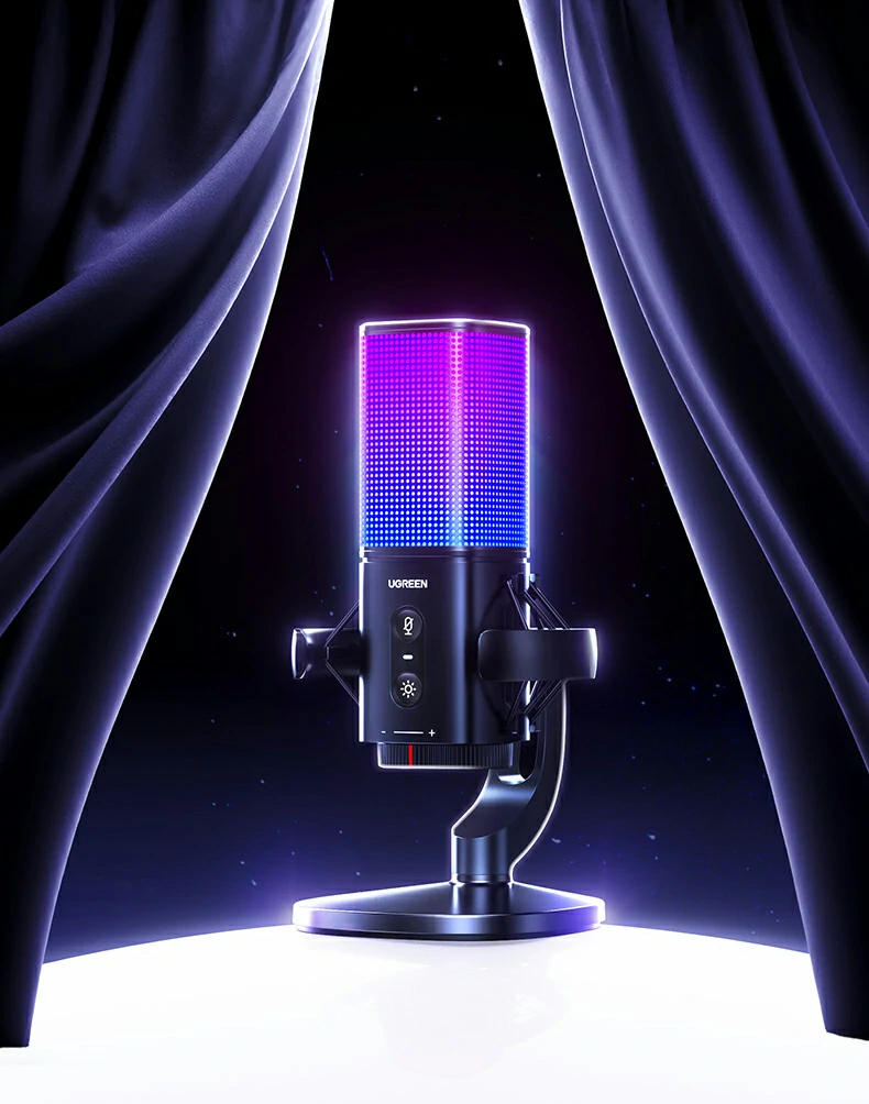 绿联cm581高灵敏度咪头特写（-36db±3db）