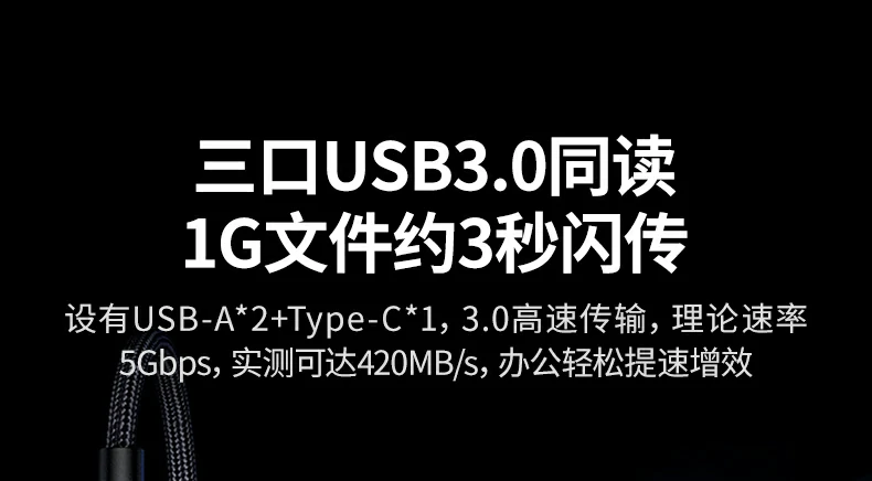 绿联cm639时尚彩盒包装正面图