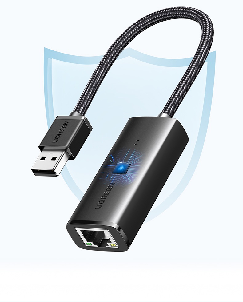 绿联百兆有线网卡 在线会议稳定 远程沟通清晰