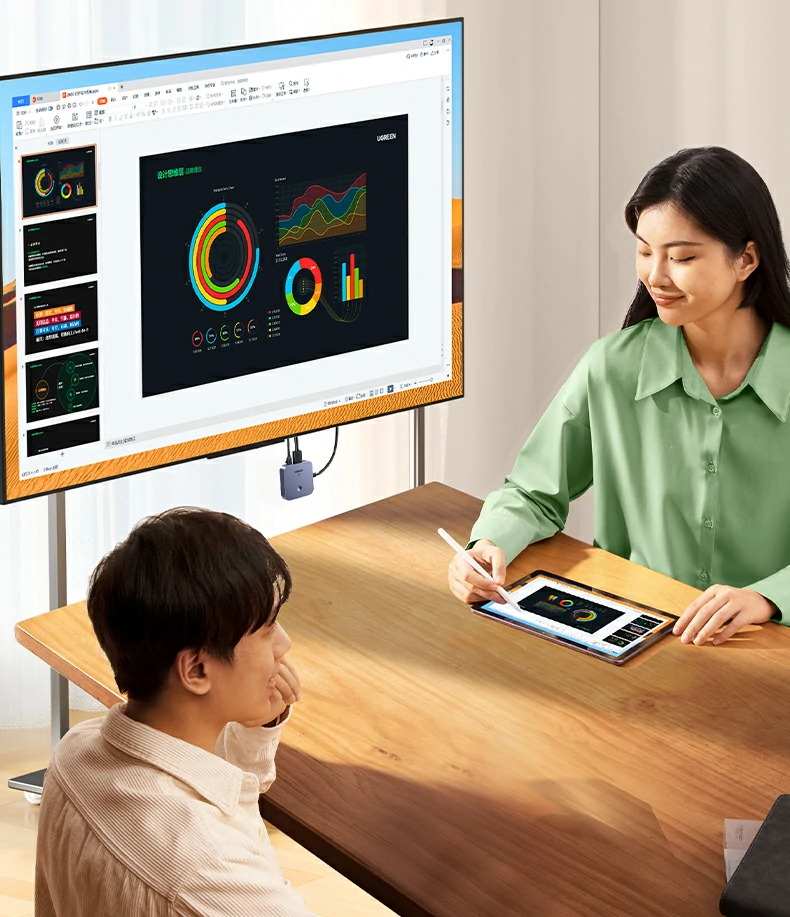 向下兼容1080p 绿联投屏器适配老旧显示设备