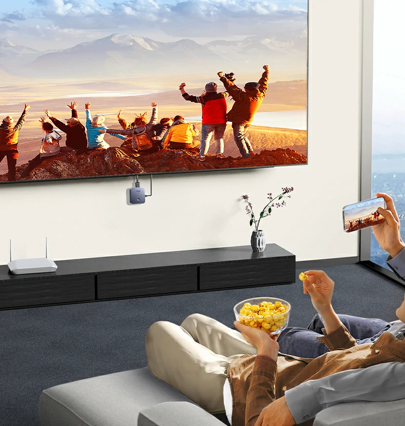 一键投屏操作 绿联cm703新手也能快速上手