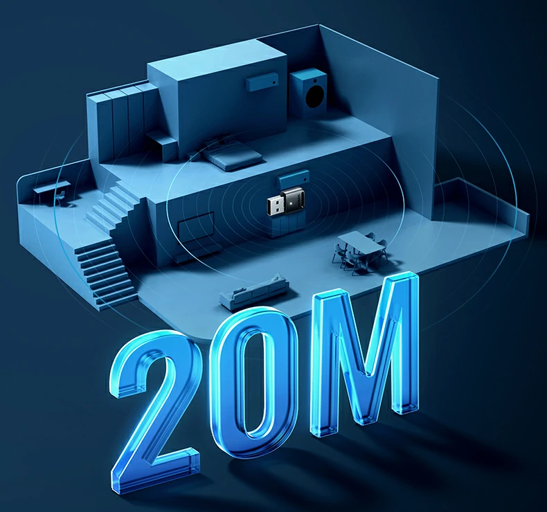 绿联cm748蓝牙5.4适配器兼容蓝牙5.3及以下版本协议