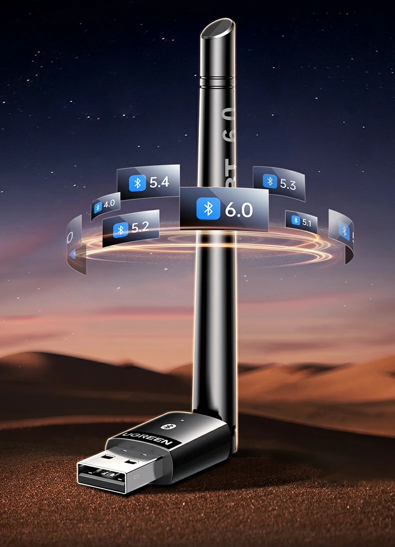 ugreen绿联-更专业更安心的数码品牌 绿联cm749蓝牙适配器内部高性能芯片结构示意图