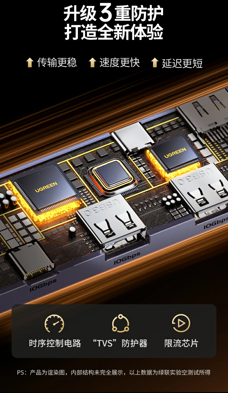 绿联扩展坞100w pd快充展示