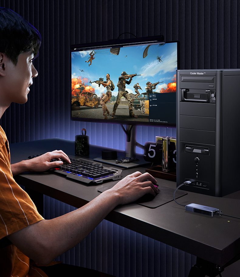 绿联5gbe网卡 20cm线长 移动办公便携首选