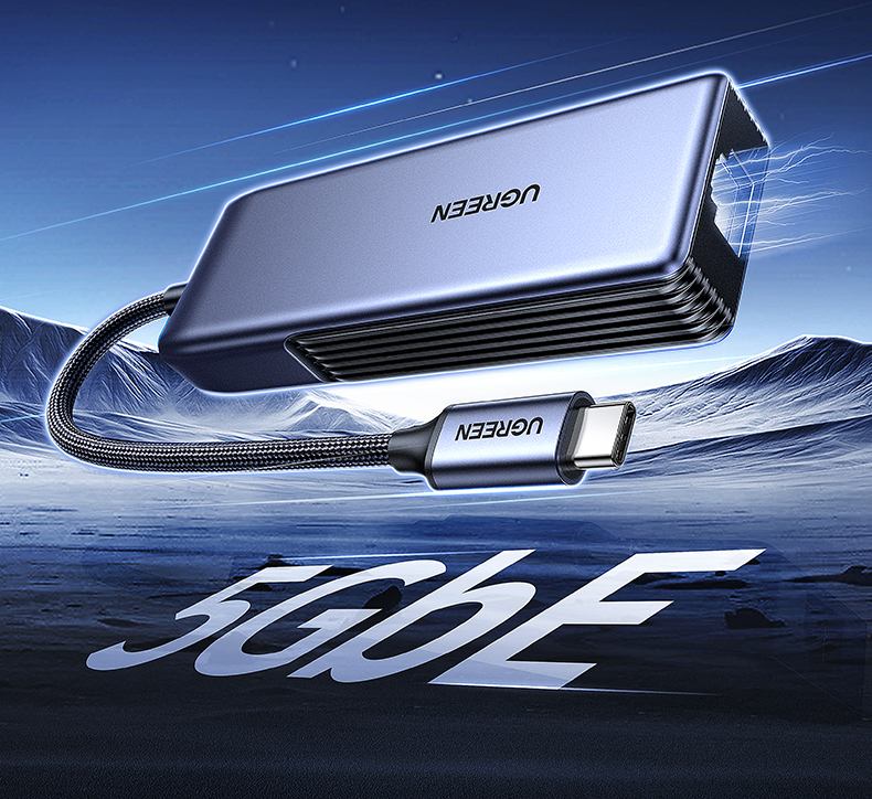 绿联5gbe网卡 100g文件秒速传输 8k视频流畅无卡顿