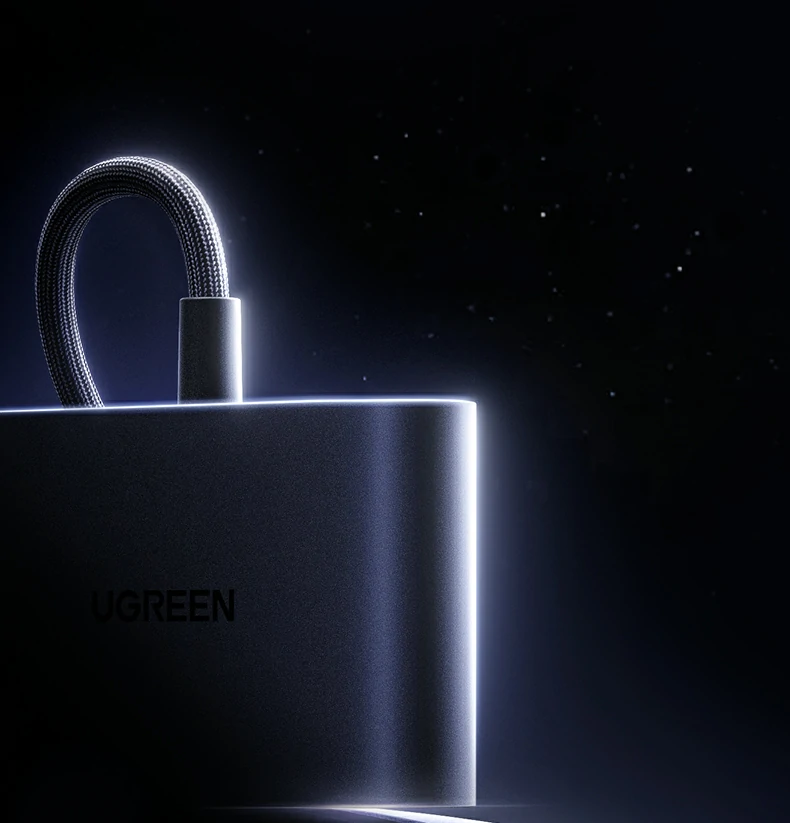 绿联type-c五合一扩展坞 4k高刷投屏与pd快充外设扩展器 绿联type-c五合一扩展坞 4k高刷投屏与pd快充外设扩展器