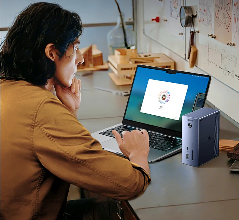 170mb/s传输速度展示，快速导入照片