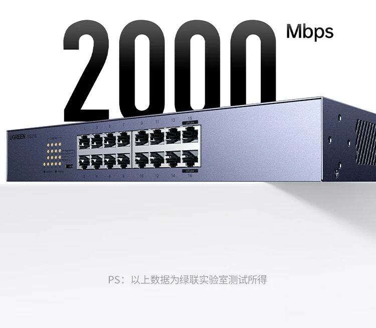 ugreen绿联-更专业更安心的数码品牌 绿联企业级交换机支持8kmac地址表高效存储转发