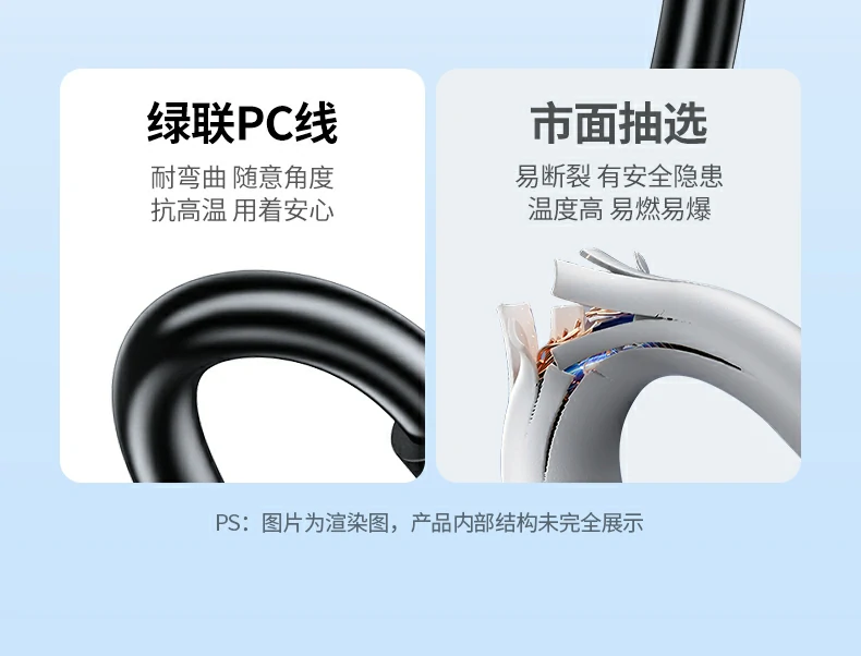 ugreen绿联-更专业更安心的数码品牌 绿联cp641耐用性测试展示,线材经久耐弯折