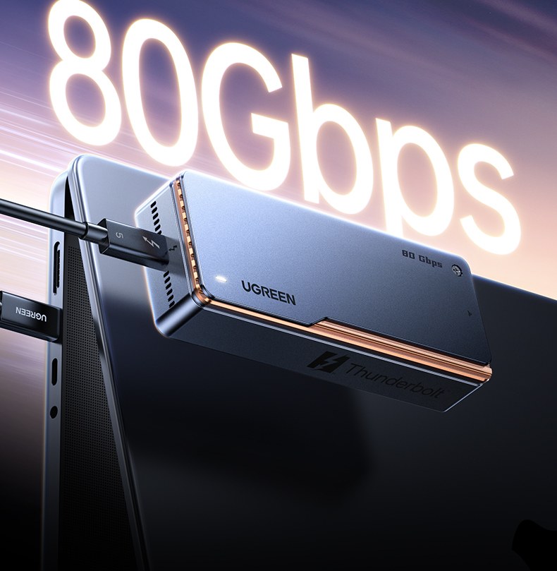 兼容雷电5/4/usb4协议 跨设备连接无压力