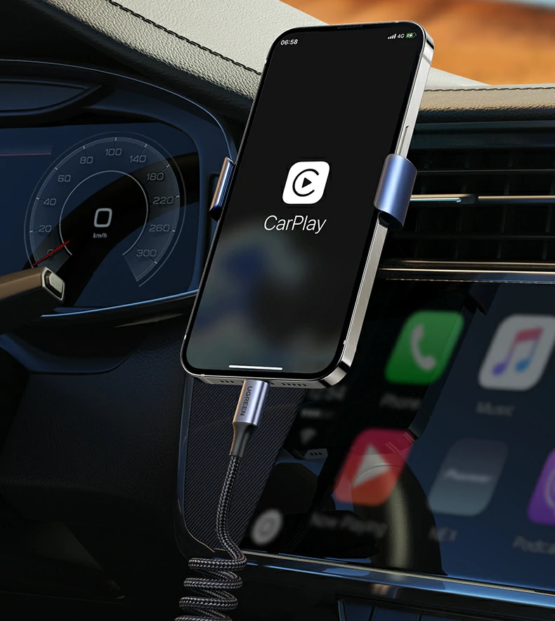 绿联l507车载线，镀锡铜线芯稳定耐用