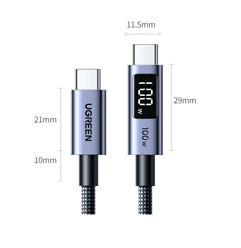绿联l529数显数据线 科技设计 ugreen l529数据线,科技感外观设计
