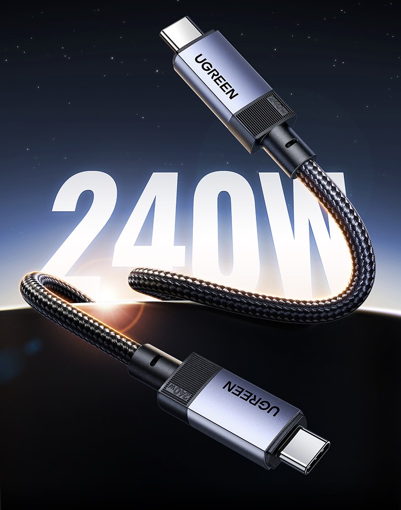 ugreen绿联-更专业更安心的数码品牌 绿联l701数据线支持pd3.1快充协议充电性能展示