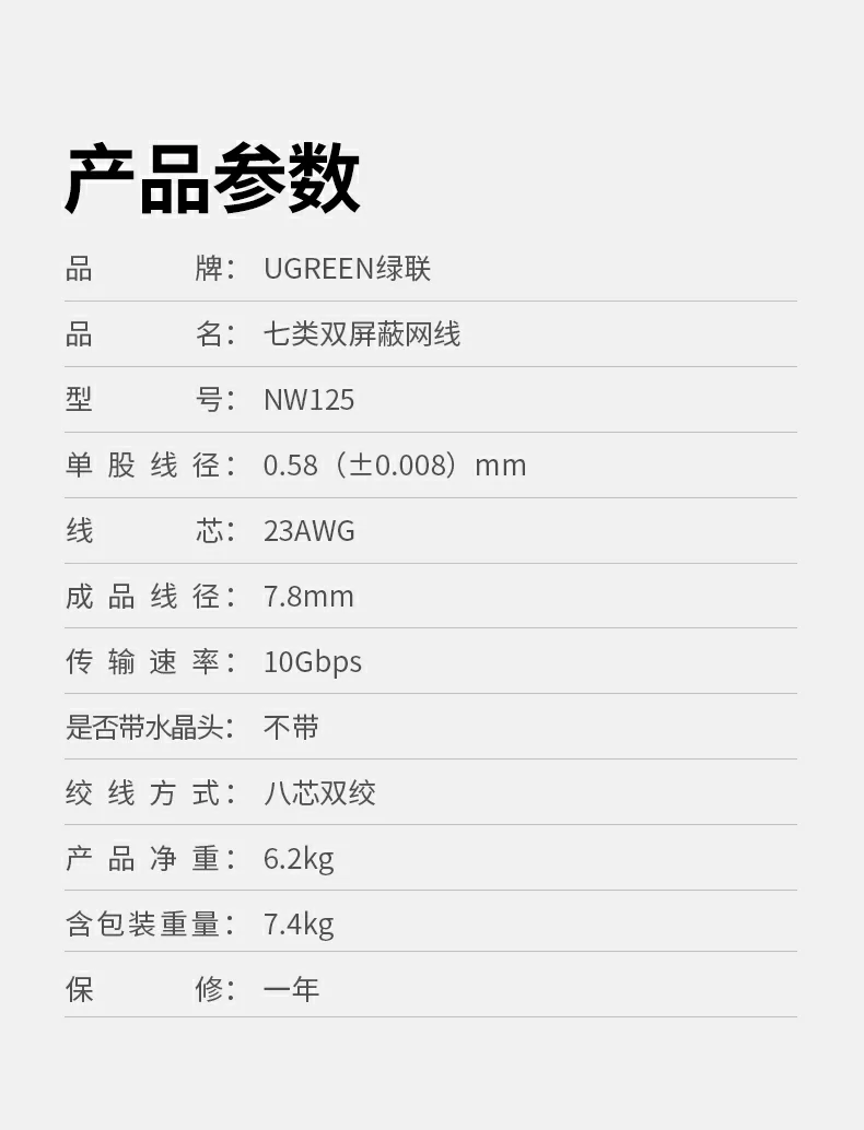 通过多项测试 可靠耐用 绿联七类双屏蔽网线通过多项测试 质量更可靠