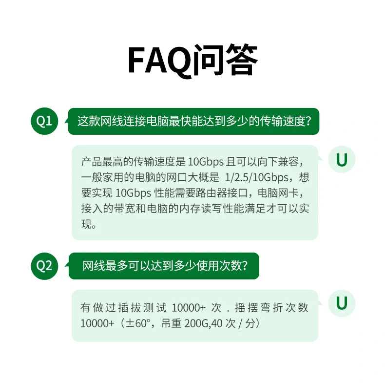 绿联nw317七类网线 包装展示 绿联nw317七类高柔屏蔽网线包装展示