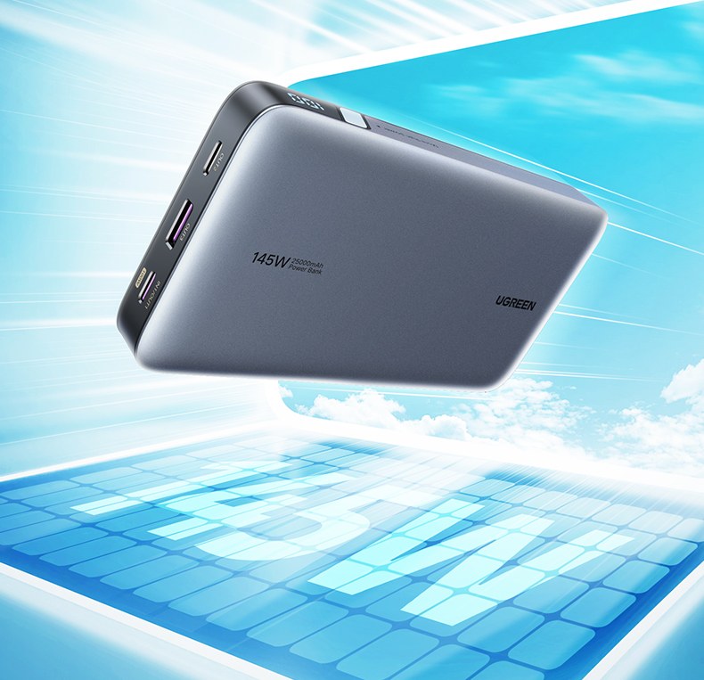 绿联pb205超能块 140w单口快充 兼容苹果macbook华为笔记本