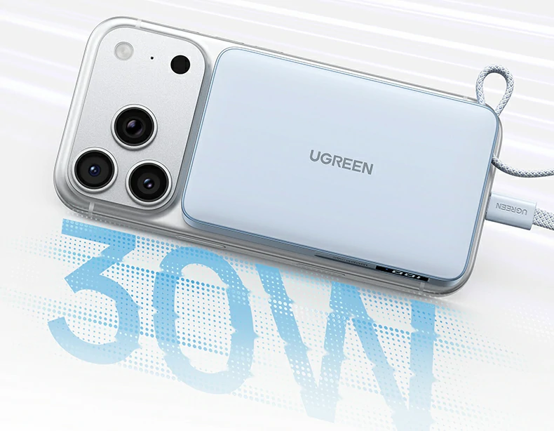 绿联pb594磁吸无线充移动电源2年保修标识