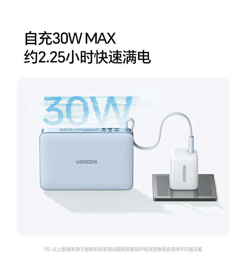 绿联pb594磁吸无线充移动电源户外差旅充电场景