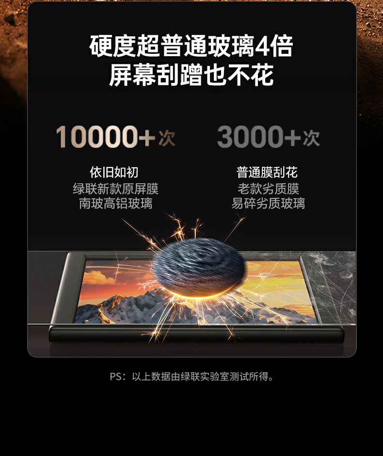 抗指纹实测报告 - 进口dsx-e疏油层效果显著,抗残留能力强 绿联实验室抗指纹测试报告数据
