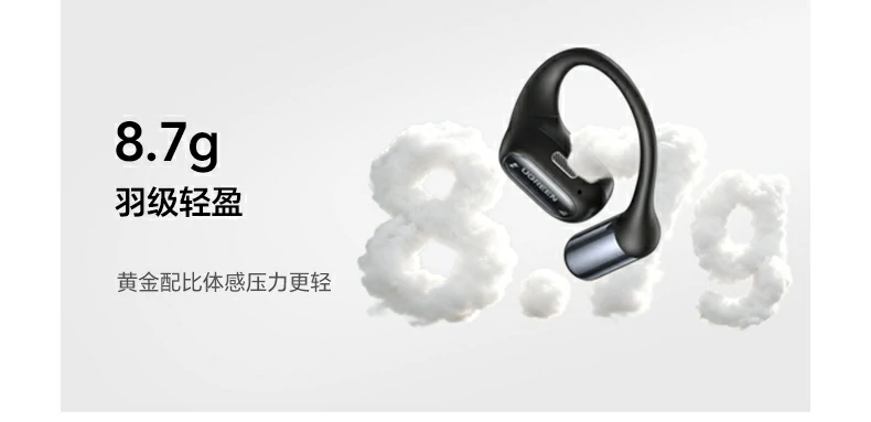 开放式设计佩戴效果图，不入耳更舒适