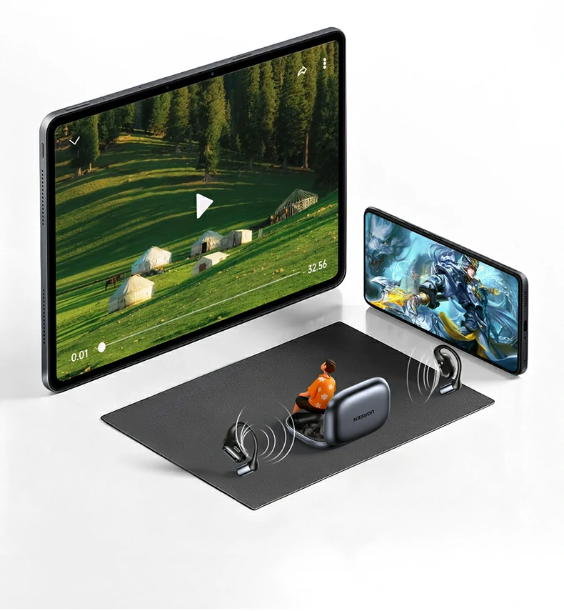 耳机与手机app联动界面（健康/翻译设置）