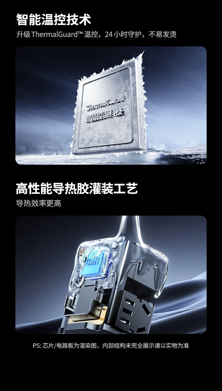 ugreen绿联-更专业更安心的数码品牌 绿联x569充电器gan芯片散热性能出色运行稳定