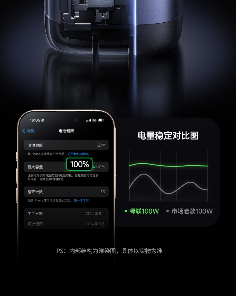 ugreen绿联x606伸缩线快充头兼容多设备